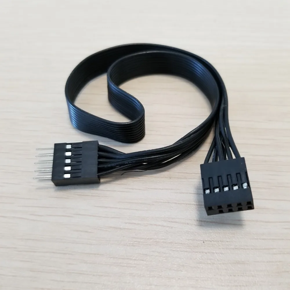 50 шт./лот материнская плата USB 9Pin папа к женскому Entension Кабель для передачи данных