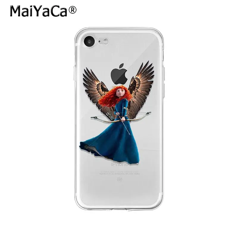 Мягкий силиконовый чехол для телефона MaiYaCa Brave Merida Princess из ТПУ iPhone X XS MAX 6 6S 7 7plus 8 8Plus