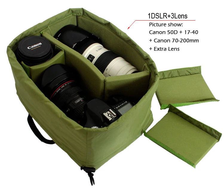 Водонепроницаемая Защитная сумка для камеры Roadfisher Green разделительные