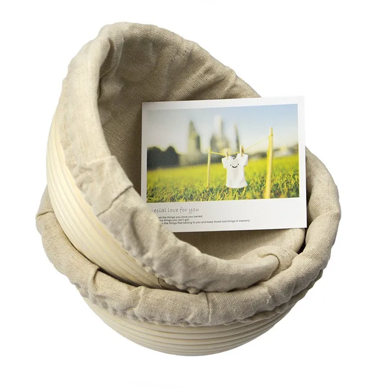 Круглая корзина для хлеба Brotform Banneton из ротанга брожения теста 2 упаковки 7