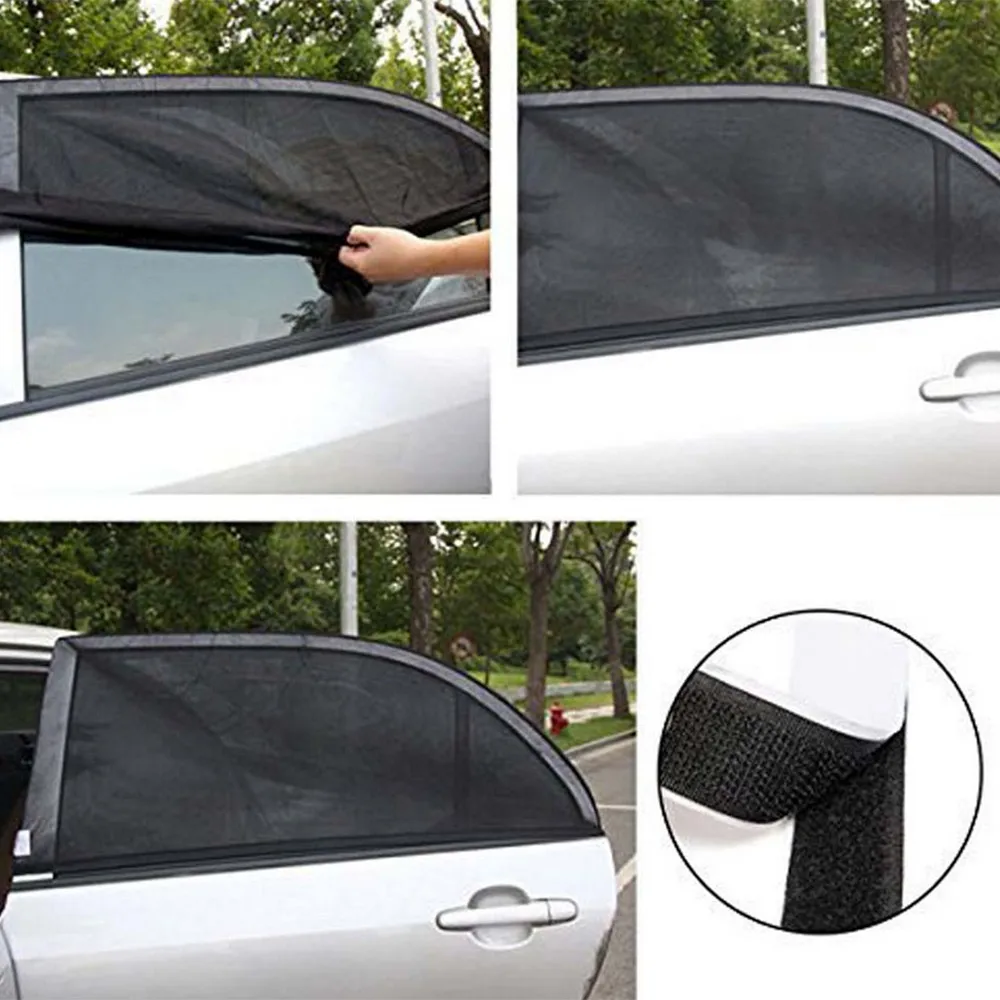 2Pcs Car Kids Sun Shade Shield Scar Covers Outdoor Protection Rear Side Window Square UV Cover Mesh | Автомобили и мотоциклы