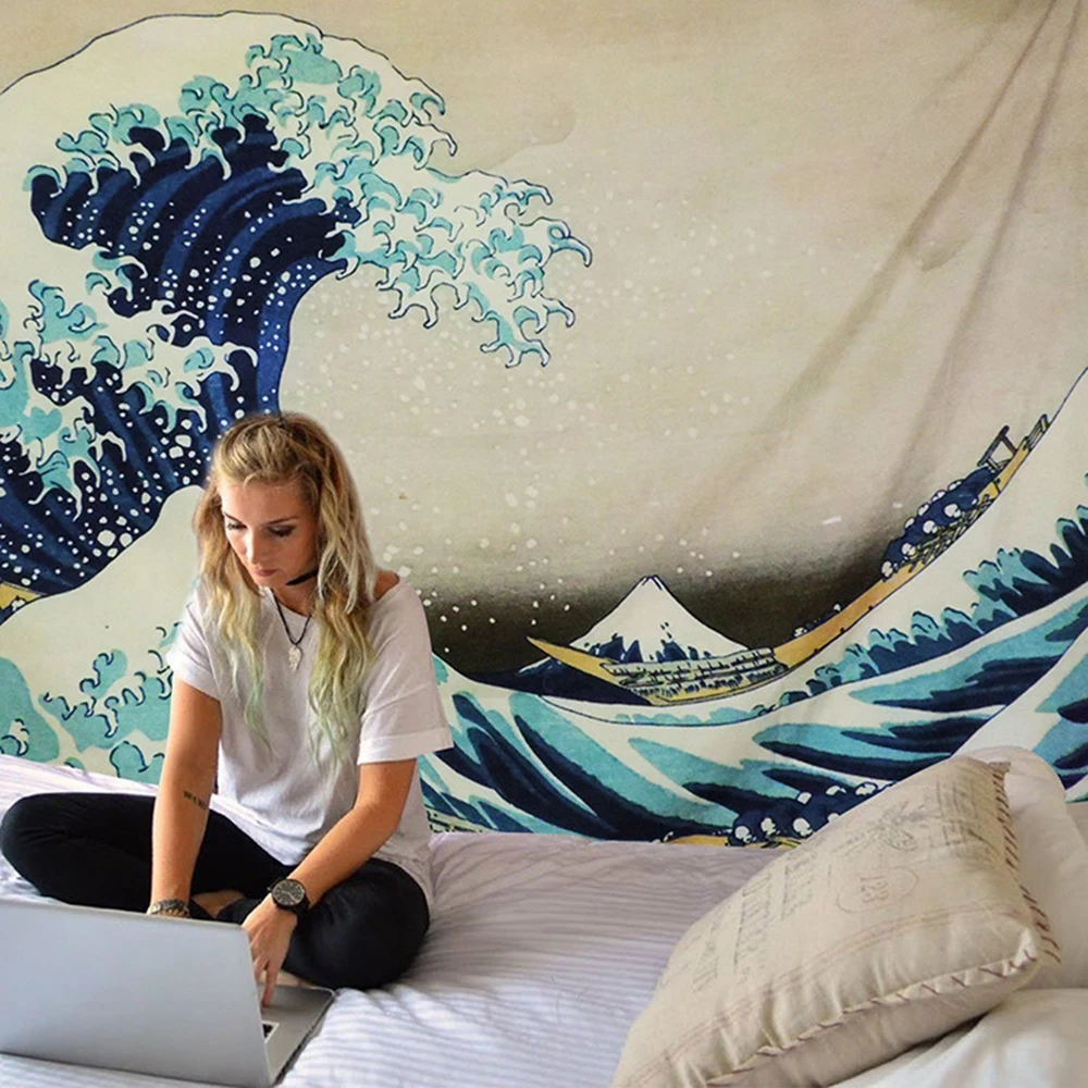 Настенный Гобелен Enipate Great Wave Kanagawa настенный гобелен с художественным
