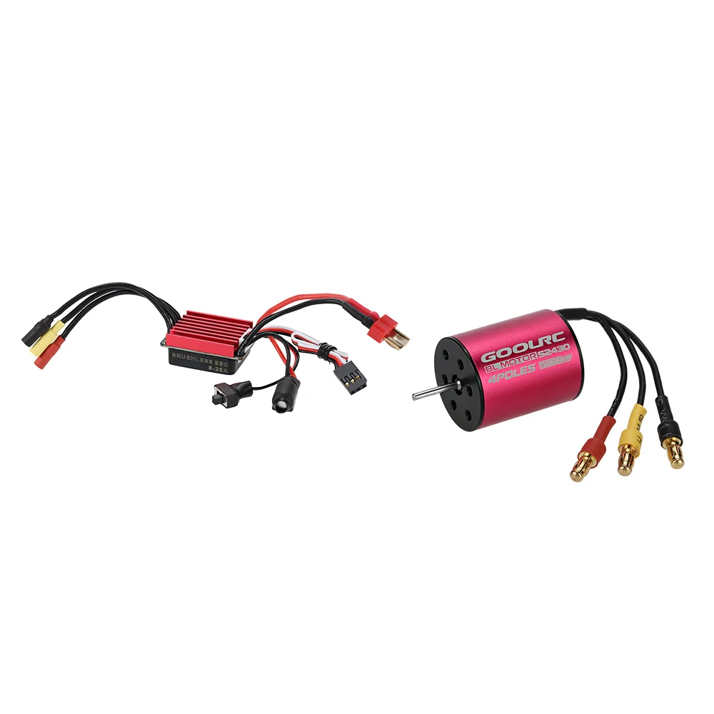 

Бесщеточный бесщеточный двигатель GoolRC S2430 5800KV и бесщеточный ESC комплект для 1/16 1/18 RC машины Rock Crawler RC игрушки часть