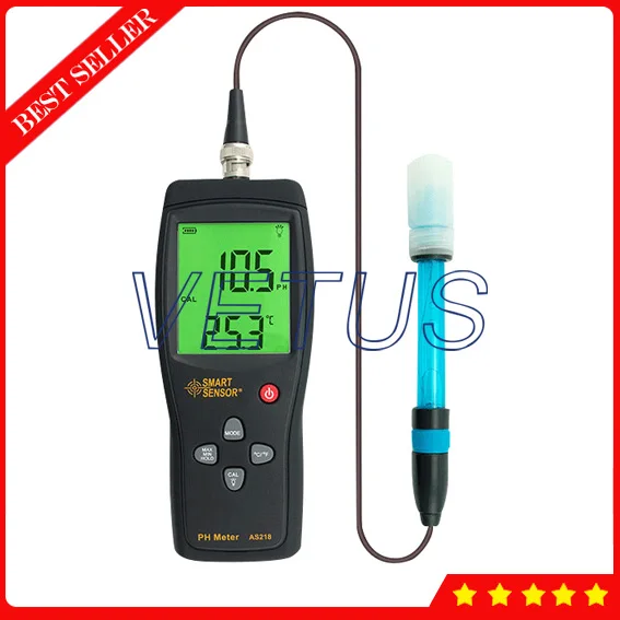 AS218 умный датчик 0 00 ~ 14.00pH Цифровой измеритель PH цена|digital ph|digital ph meterph meter |