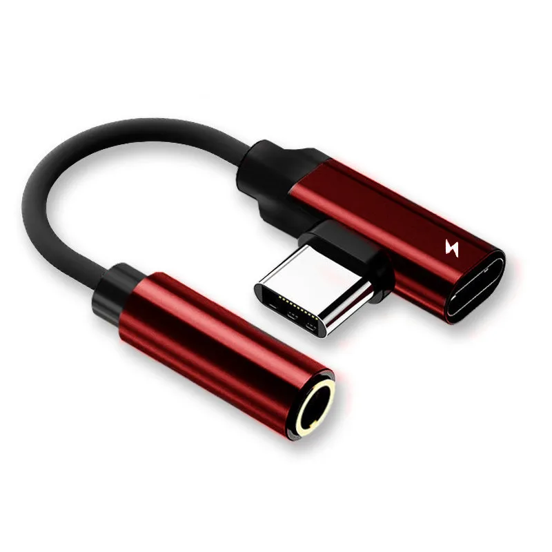 2 в 1 usb type C аудио адаптер штекер 3 5 мм разъем USB Женский конвертер наушники кабель
