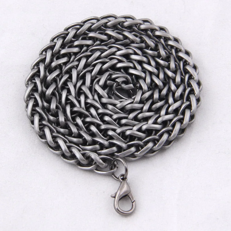 Мужской светильник из железа и нержавеющей стали серое ожерелье с головой