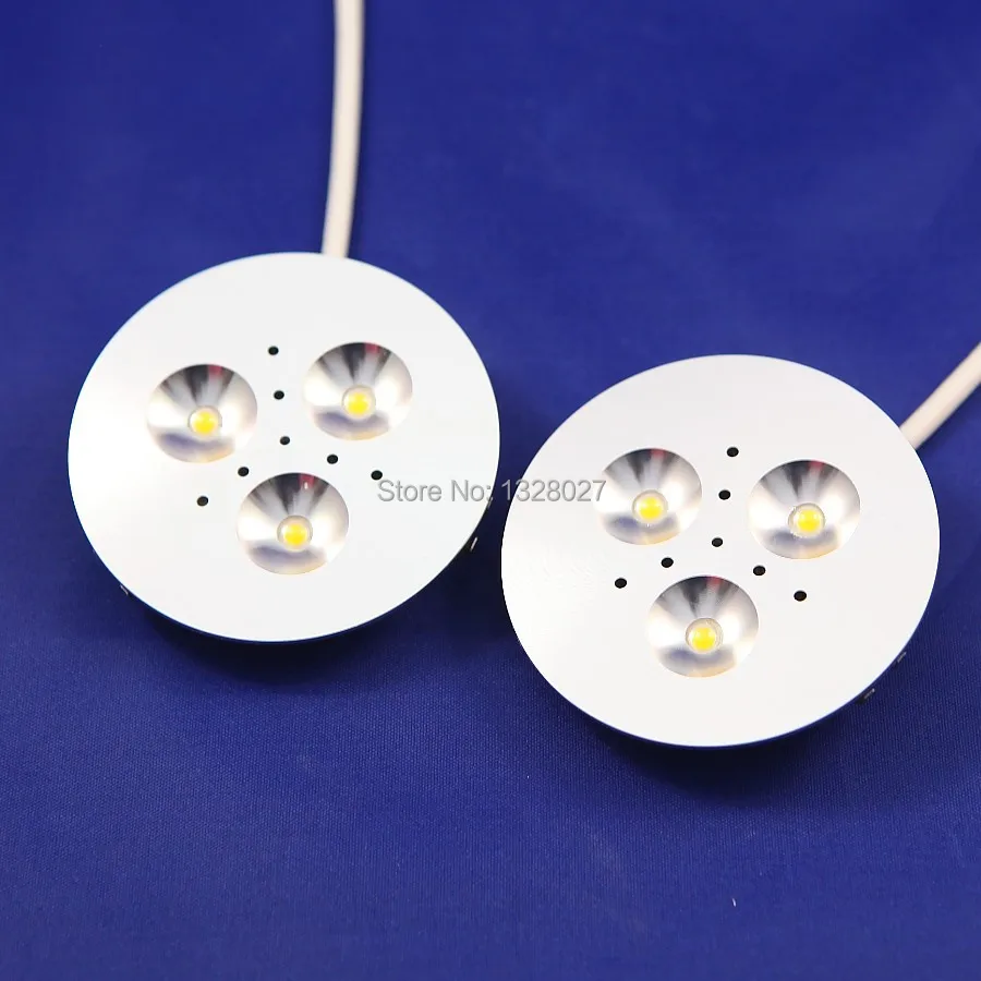 High quality 3X1W 3W Dimmable Led Ceiling light /Led Down / Puck Light warm white/cool white AC 110-240V DC 12V | Лампы и освещение