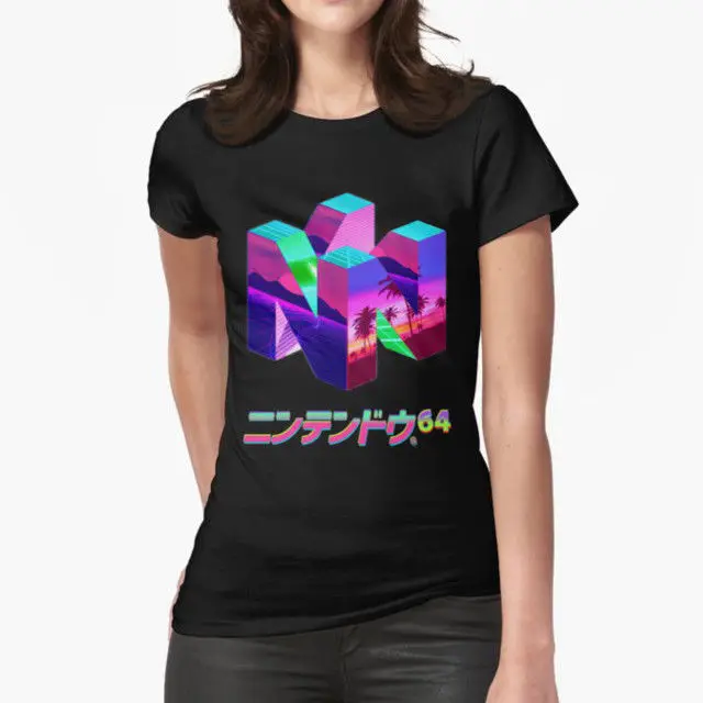 Nintendo 64 Vaporwave Vapor Книги по искусству и эстетические футболка игры nintendo