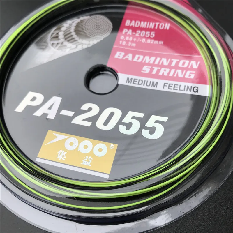 1 шт. TOPO PA-2055 радужные Струны для бадминтона Красочные Струны для бадминтона, разные цвета, tenstion 22-27 фунтов