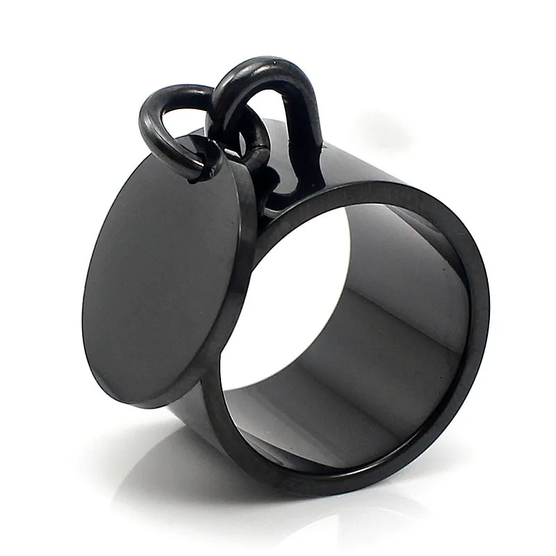 black rings Модные кольца Forever круглые для женщин на заказ имя/логотип Шарм нержавеющая сталь ювелирные изделия для влюбленных подарок на день Святого Валентина - Цвет основного камня: black rings