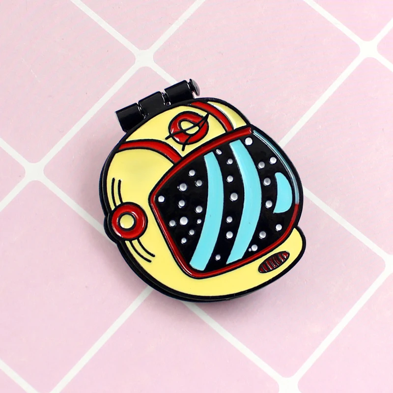 Новинка авиационный шлем космонавта откидная брошь Звездная Галактика призрак