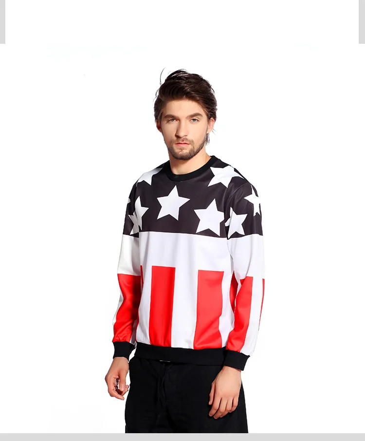 2015 New coming 3d Character hoodie printed clothing Men Star printing fleece Hip Pop style | Мужская одежда