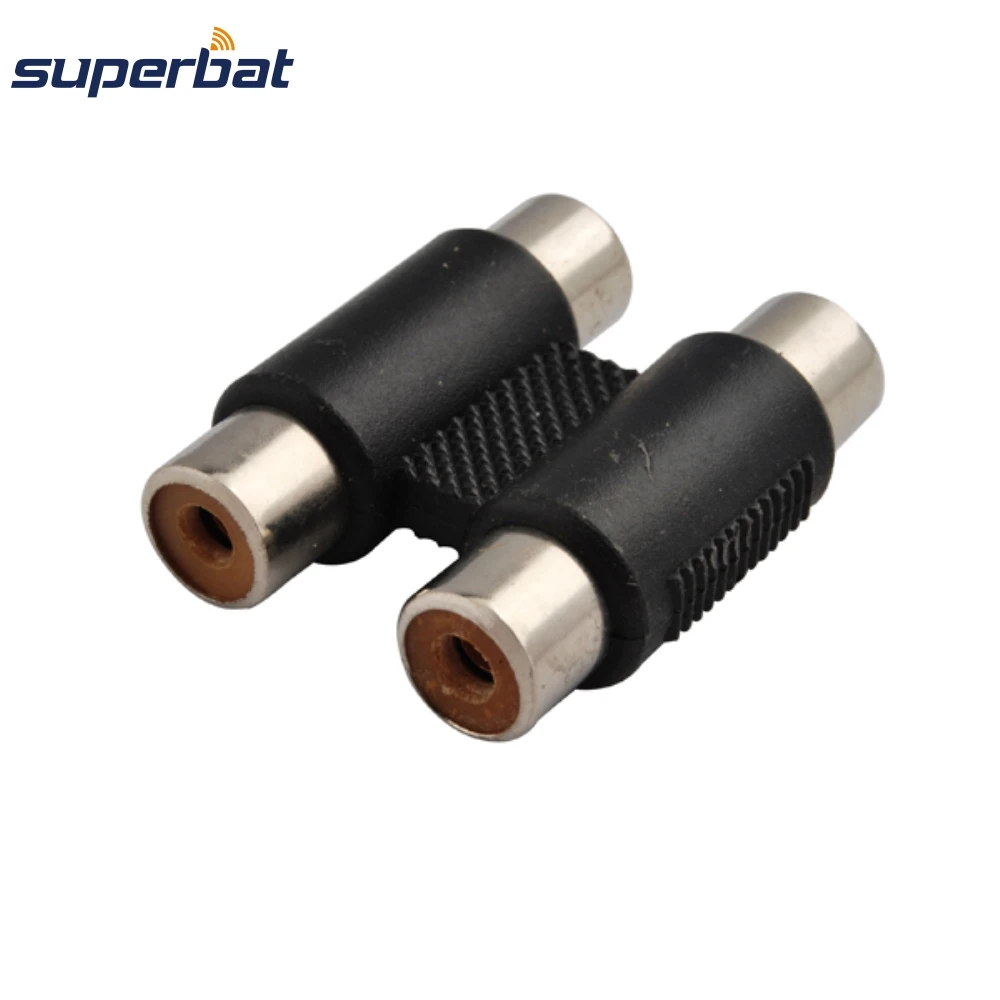 Superbat 5pcs Dual RCA Female Adapter Coupler Extension RF Coaxial Connector
