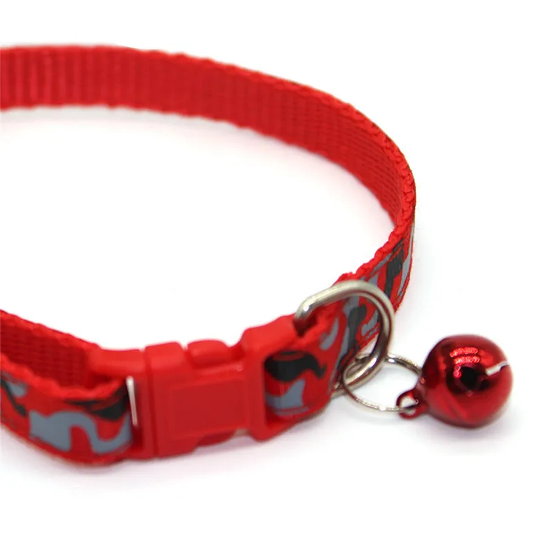 Регулируемый шейный ремешок с камуфляжным принтом для домашних животных ошейник