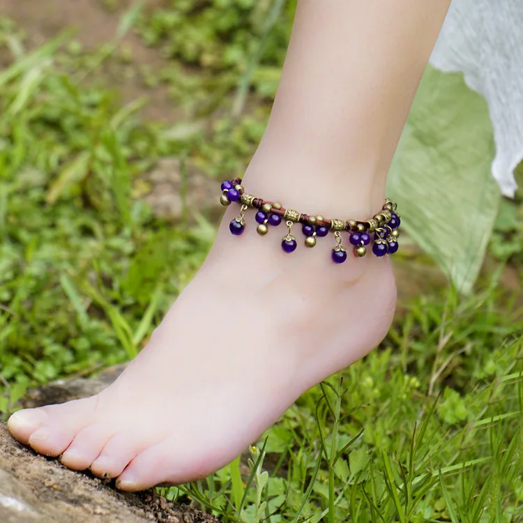 Оригинальный дизайн халцедон женские этнические кольца плетеные винтажные