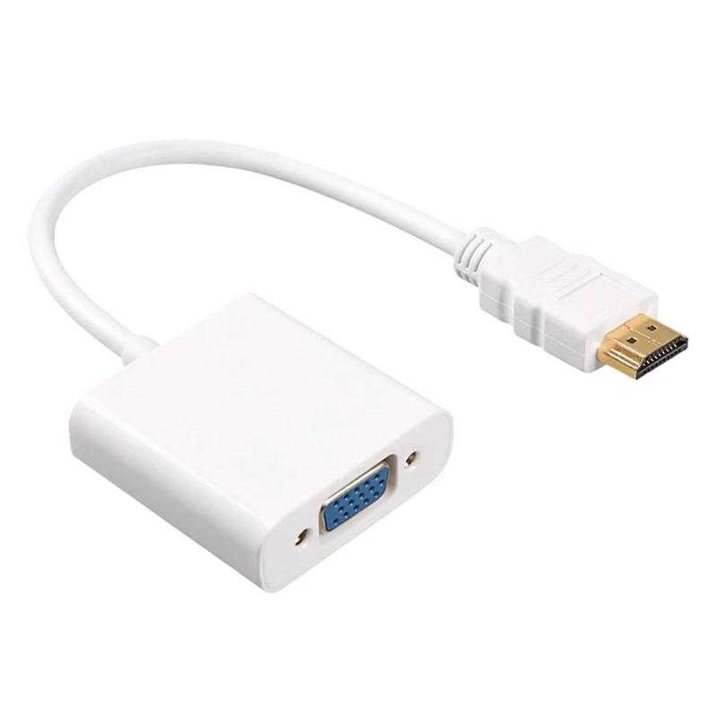 Высококачественный HDMI совместимый преобразователь HD C в VGA адаптер 1080P цифровой