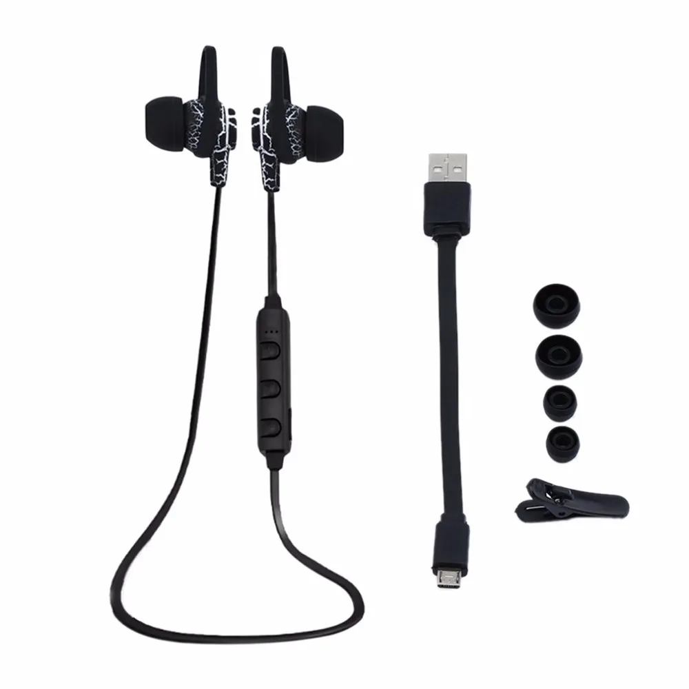 Крючок Bluetooth гарнитуры Беспроводной спортивные наушники С микрофоном Running стерео