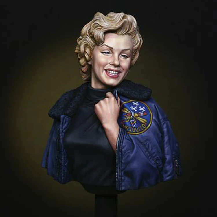

1/10 "Bye Baby" Мэрилин Монро в Корее для нее USO tour 1954, модель из смолы бюст GK, разобранный и Неокрашенный комплект