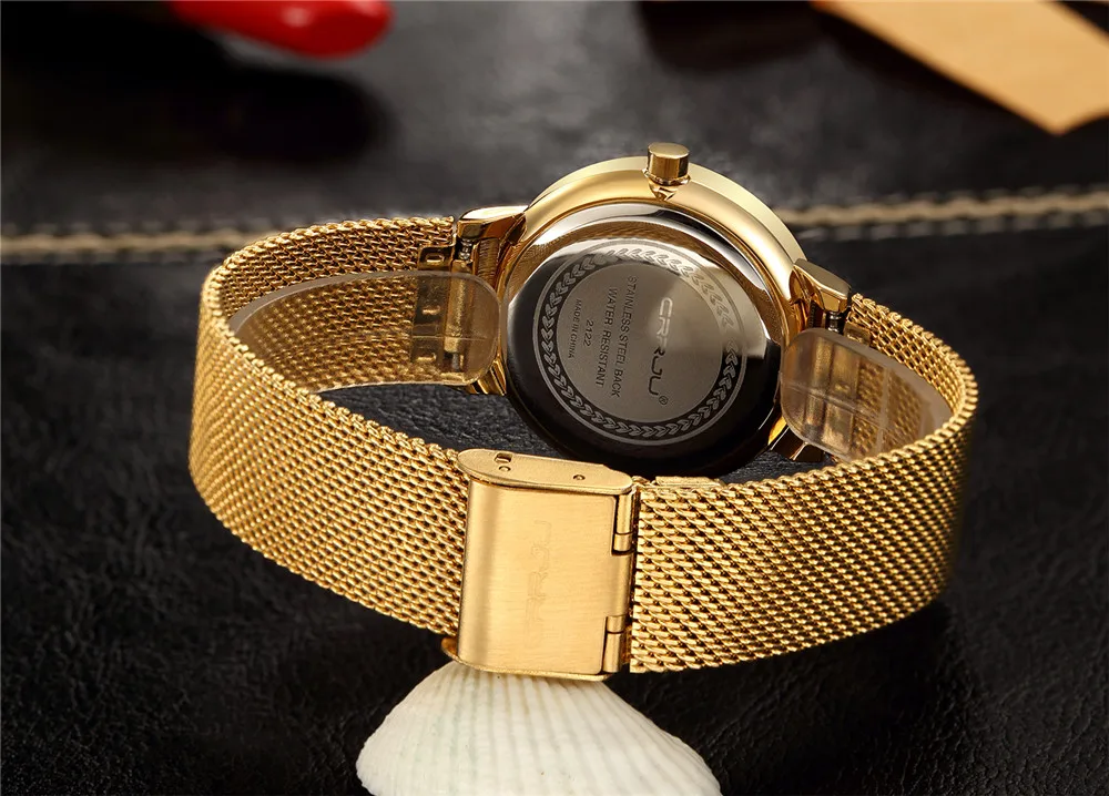 

New Brand 2017 CRRJU Relogio Feminino Clock Women Watch Stainless Steel Watches Ladies Fashion Casual Watch Quartz Wristwatch