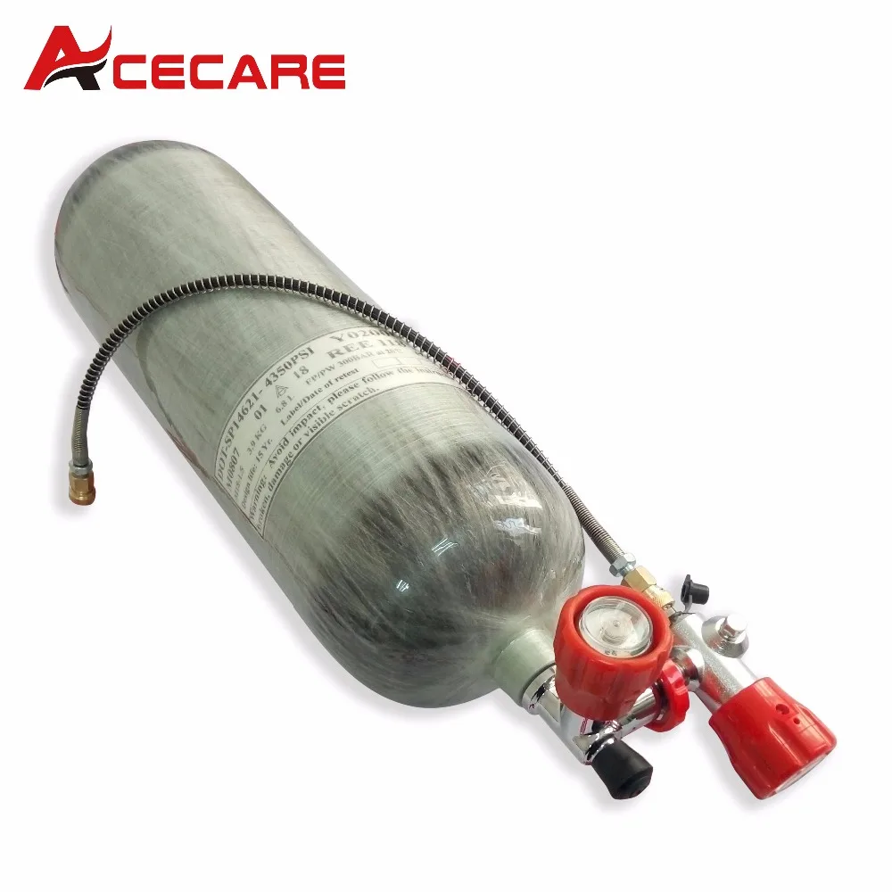 AC290111 Acecare 4500Psi DOT 9L страйкбол пистолет с Vavle и АЗС PCP углеродное волокно цилиндр для