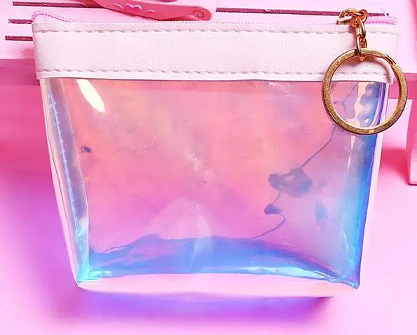 ETya, женский маленький кошелек из ПВХ, женский, LadyTransparent, лазерный, мини, для монет, для денег, кошельки, для детей, для монет, для ключей, держатель для карт, сумки, карман - Цвет: Style 2  D