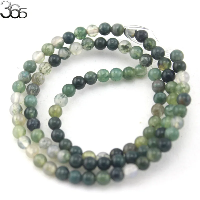 Free Shipping 4MM Jewelry Making DIY Natural Stone Round Moss Onyx Spacer Seed Beads 15inch|seed beads|beads free shippingstone round |
