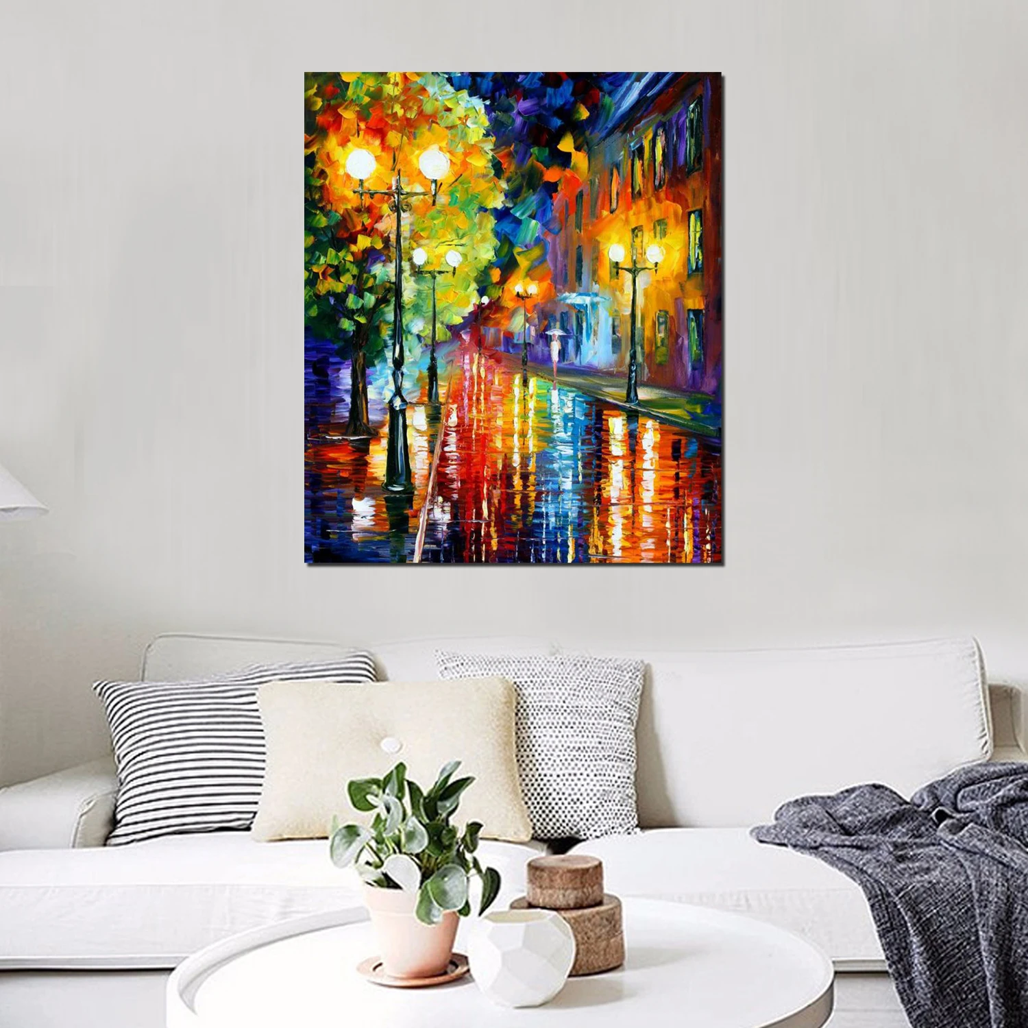 Без рамы фотографии DIY живопись по номерам Пейзаж Wall Art акрил Картины расписанную