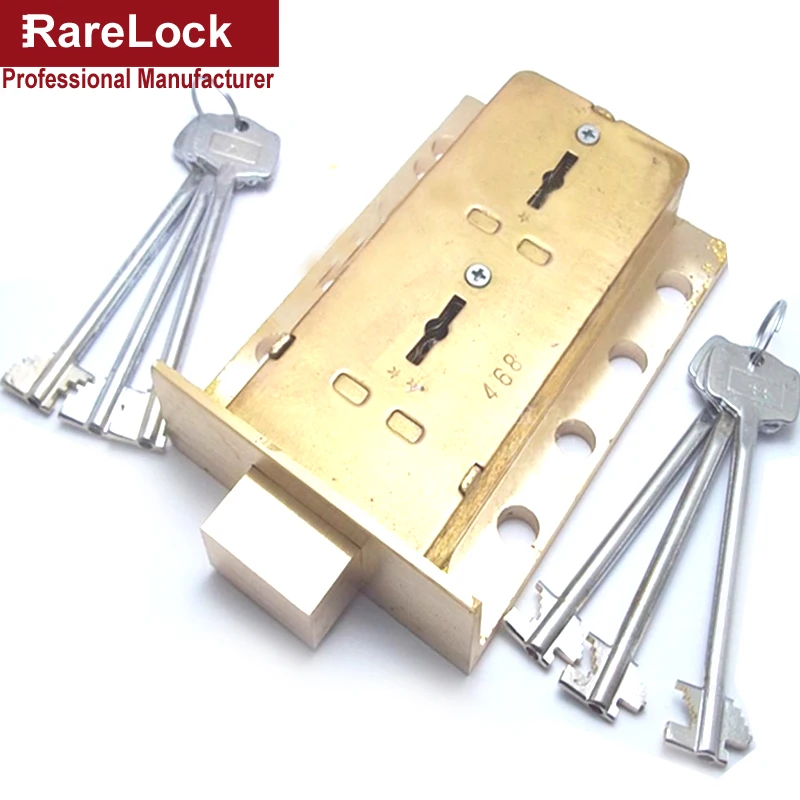 Rarelock BMMS409 латунный замок Valt для сейфа двери шкафа использовать как 2 группы ключей, чтобы открыть оборудование высокой безопасности