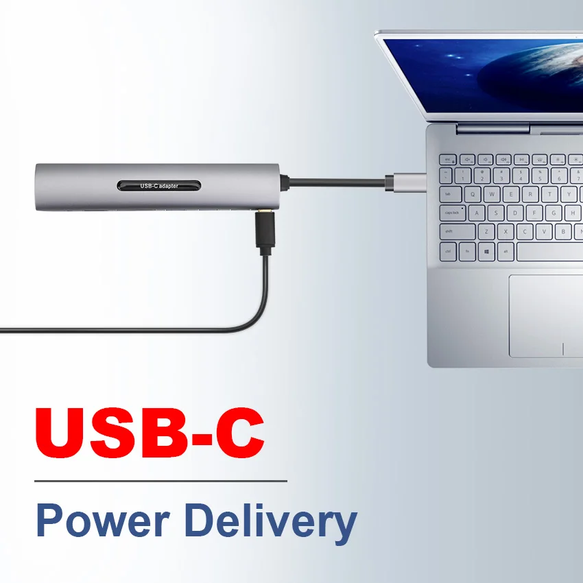 Док-станция thunderbolt 3 с портом USB Type-C на HDMI VGA TF SD-карту 5 разъемами AUX audio HD конвертер