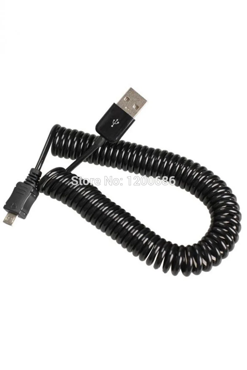 10 футов 3 м Спиральный USB 2 0 A штекер к Micro B 5Pin адаптер пружинный кабель|male male|male to