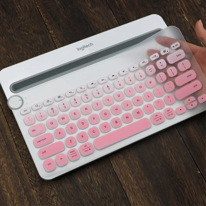 Силиконовая клавиатура защитная крышка для logitech K480 Bluetooth многофункциональная с
