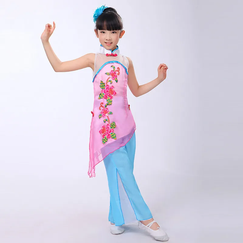 Классический Детский костюм модный новый национальный танцевальный барабан Yangko