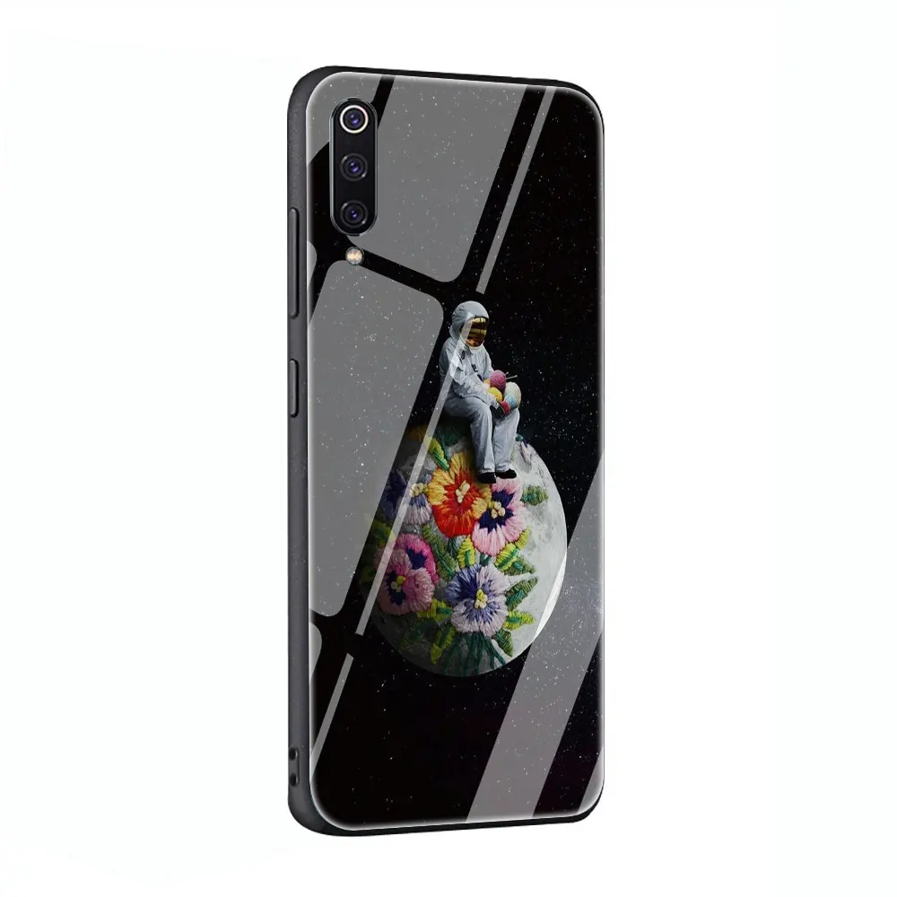 Чехол из закаленного стекла с изображением космонавта для Xiaomi 8 Lite A1 A2 9 Redmi Note 5 6 7 Pro 6A 4X F1 - Цвет: G5