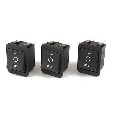 3 шт. 6-контактный клавишный переключатель DPDT для крепления на панели лодки 15 а/250 В