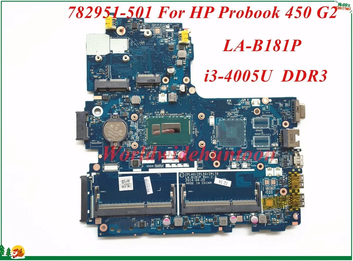 Высококачественная материнская плата 782951-501 для ноутбука HP Probook 450 G2 ZPL40/ZPL50/ZPL70