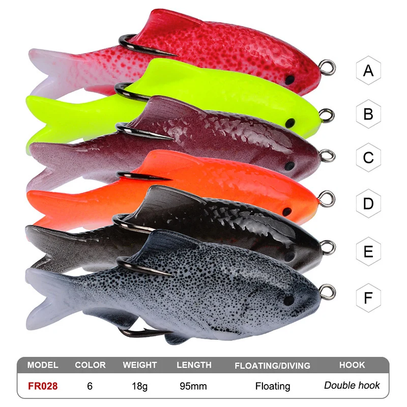 1 шт. мягкая трубчатая приманка японская пластиковая рыболовная Лягушка тройные