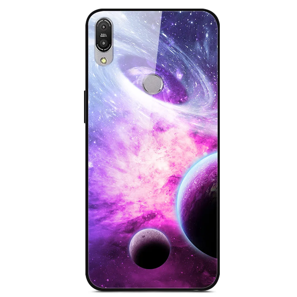 21 Для ASUS Zenfone Max Pro M1 ZB601KL ZB602KL чехол из закаленного стекла с изображением планеты космос, стеклянный чехол на заднюю панель Для Zenfone Max Pro M1 ZB602K - Цвет: 21
