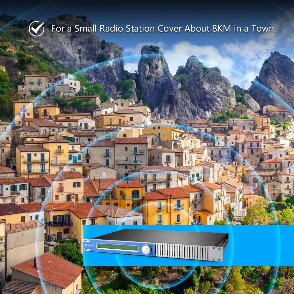 FMUSER FMT5 150 5 0 новая версия 100 Вт 1U FM радиопередатчик DSP трансляция аудио|Теле- и