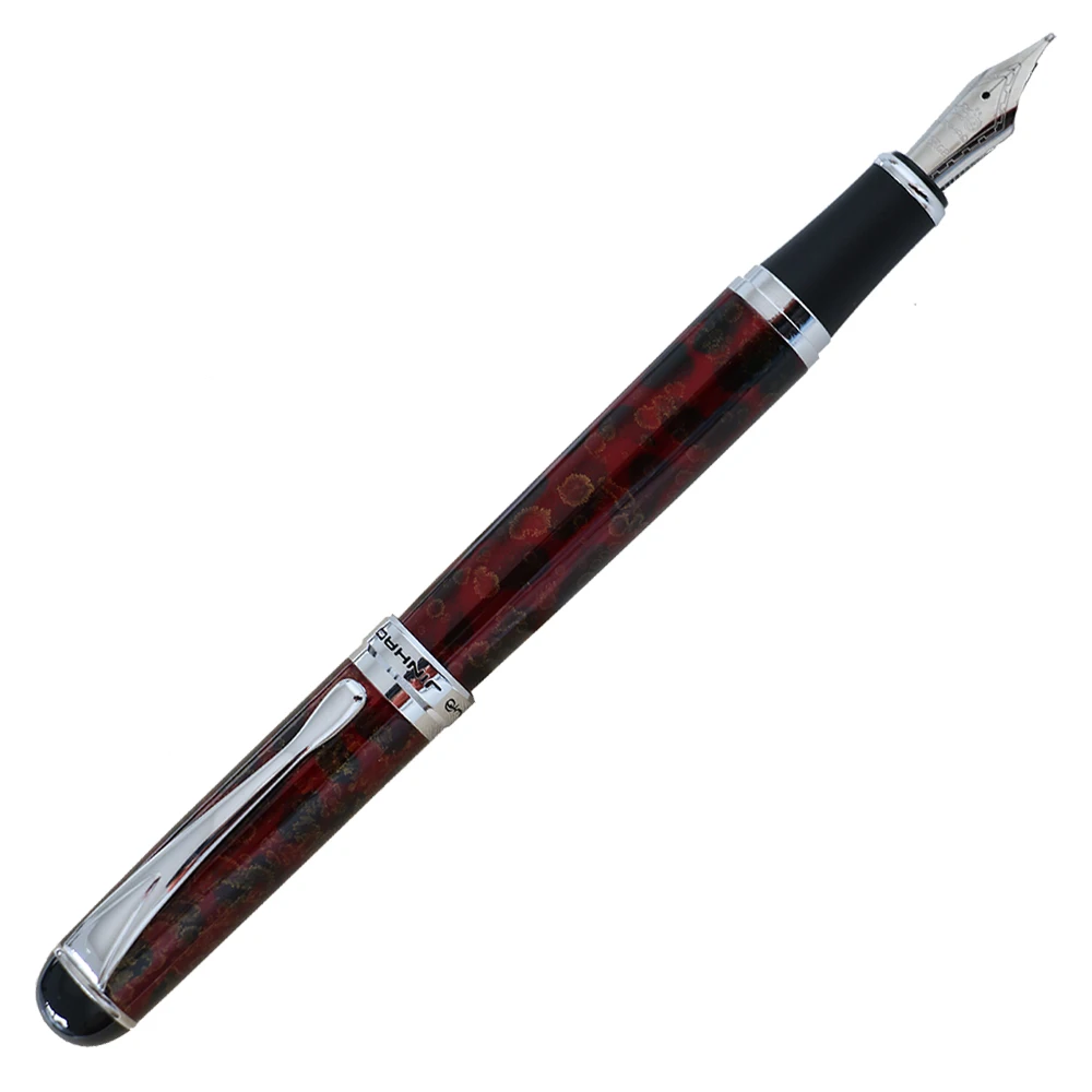Ручки перьевые jinhao X750 два СИБ 0.5 мм 1.0 мм изгиб перо каллиграфии пера высокое качество канцелярия чернила ручки для записи - Цвет: Lave Red