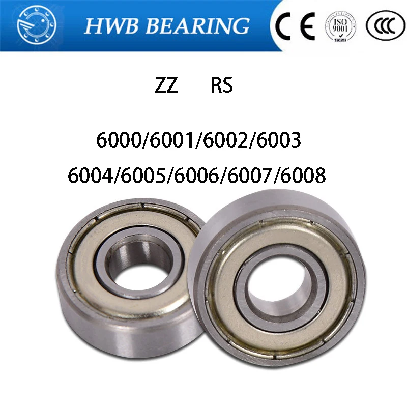 

1PCS or 5PCS Free Shipping 6000/6001/6002/6003/6004/6005/6006/6007/6008 ZZ 2RS Deep Groove Ball Bearings High Quality