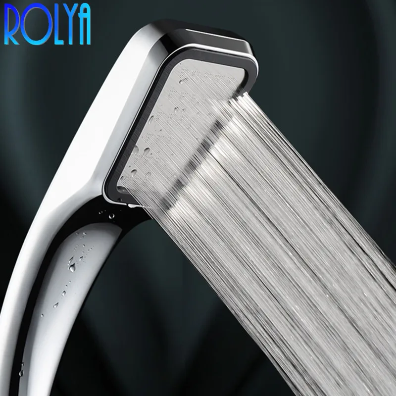 ROLYA ABS хром Ванная комната одна функция ручная душевая головка высокого давления