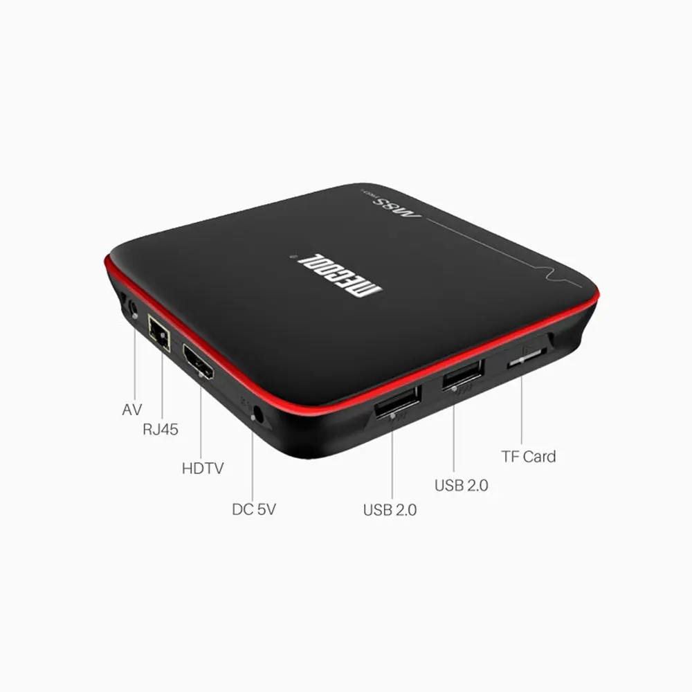 Newest MECOOL Android TV BOX M8S PRO W 7.1 Box 2T2R 5G WIFI Quad Core Smart WiFi 4K H.265 Set Top | Электроника
