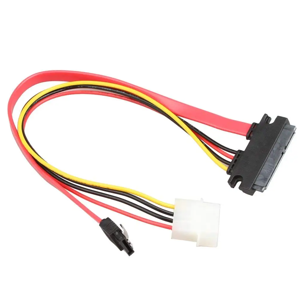 SATA 22Pin серийный ATA комбинированный блок питания для передачи данных на 7Pin Female с Molex