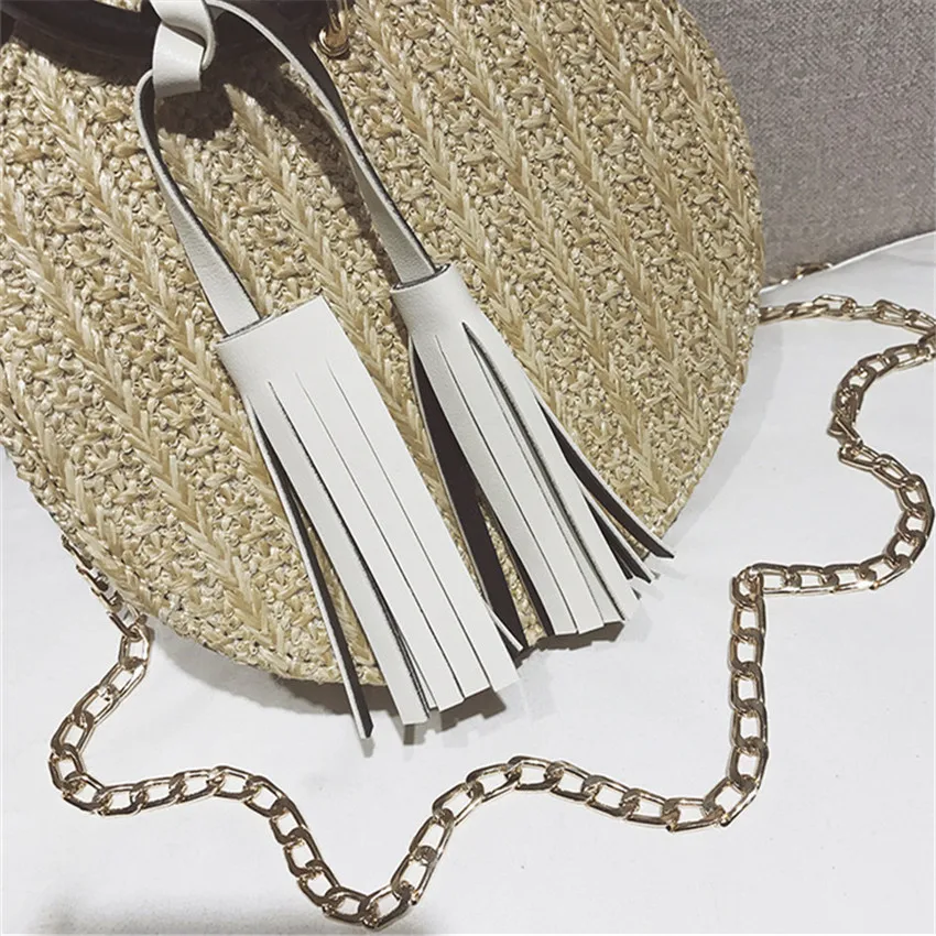 TOYOOSKY женская сумка ручной работы круглая соломенная для пляжа лето 2018|straw bag|shoulder
