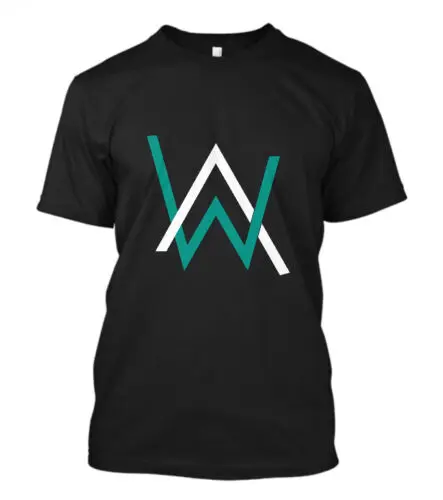 Новый Alan Walker Логотип Мужская черная футболка Размер S-5XL2019 Красивые футболки Топ