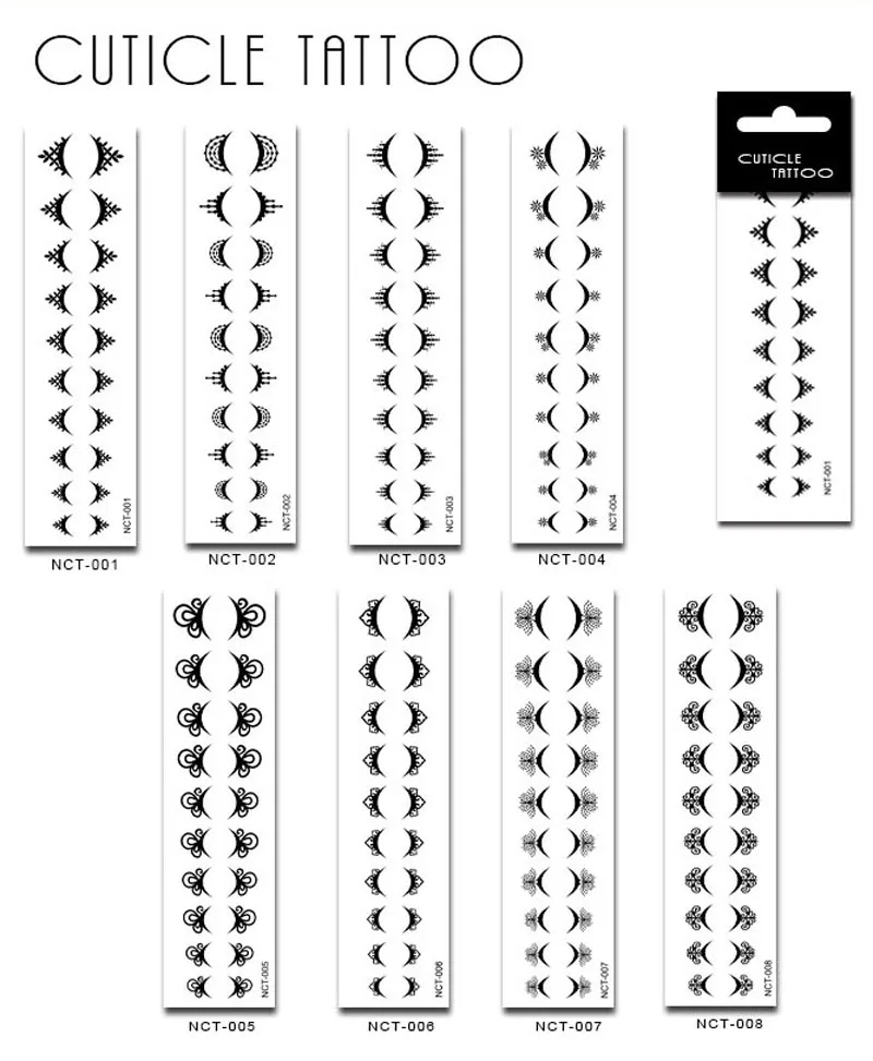 Новая модная Татуировка для кутикулы рандомная переводка временная наклейка