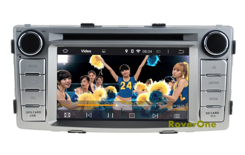 Для Toyota Hilux Android 8 1 Авто Радио Стерео DVD GPS навигация СБ Navi мультимедиа головное