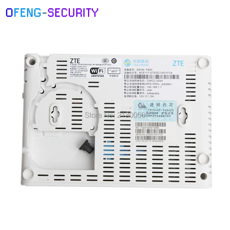 10 шт./лот ZTE F623 6 0 GPON ONU ONT маршрутизатор Поддержка FTTH HGU 1GE + 3FE 1TEL USB wifi такая же