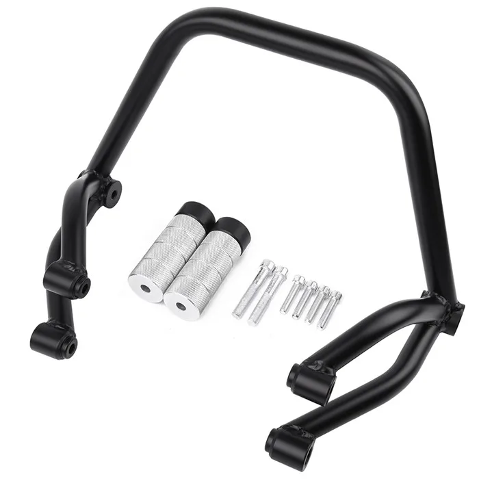 Black Сталь трюк Subcage Sub-клетка задний пассажирский Пег протектор для Yamaha MT ФЗ 09 Tracer MT-09 FZ-09 MT09 FZ09 - Цвет: Black