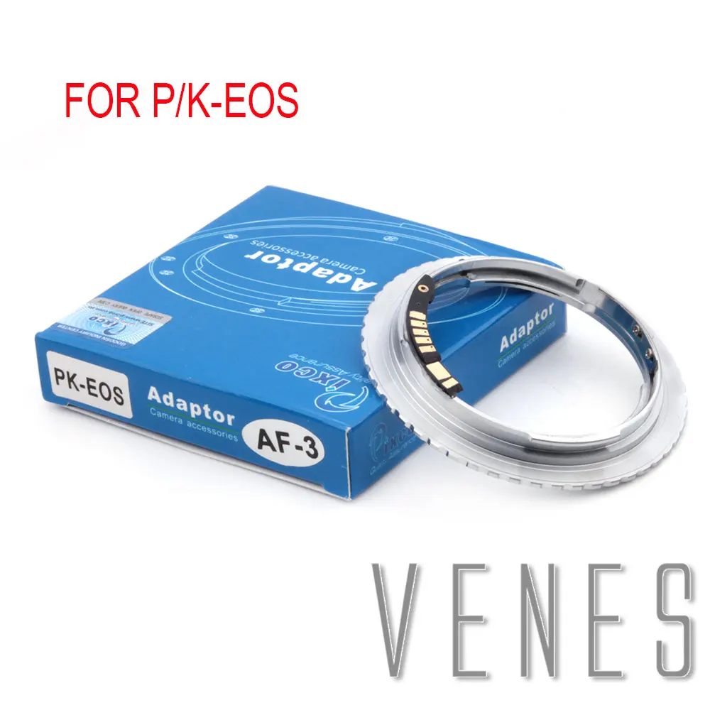 Адаптер Venes для P/K EOS 3 го поколения адаптер объектива Pentax K PK зеркальной камеры Canon